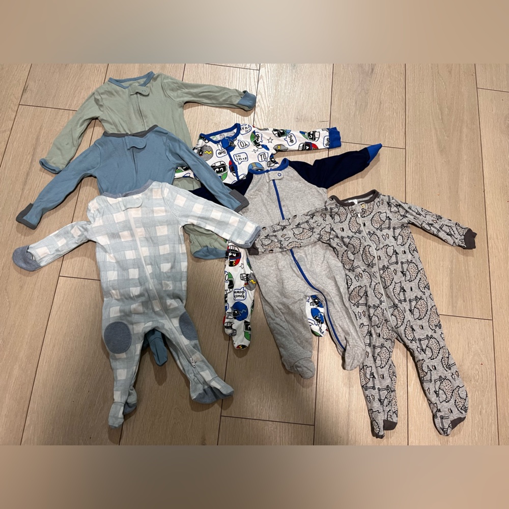 Bundle of baby boy pajamas